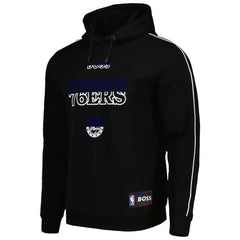 Philadelphia 76ers NBA x Hugo Boss Team Bounce Tri-Blend Pullover Hoodie Black - NBA