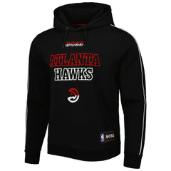 Atlanta Hawks NBA x Hugo Boss Team Bounce Tri-Blend Pullover Hoodie Black - NBA