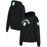Las Vegas Raiders Pro Standard Women's Neon Fleece Pullover Hoodie Black | NFL