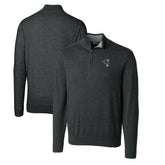 Indianapolis Colts Cutter & Buck Throwback Logo Lakemont Tri-Blend Big & Tall Quarter-Zip Pullover Sweater Heather Charcoal | NFL