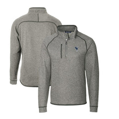 Indianapolis Colts Cutter & Buck Mainsail Sweater-Knit Big & Tall Half-Zip Pullover Jacket Heather Gray | NFL