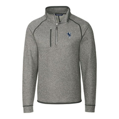 Indianapolis Colts Cutter & Buck Mainsail Sweater-Knit Big & Tall Half-Zip Pullover Jacket Heather Gray | NFL