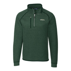 New York Jets Cutter & Buck Mainsail Sweater-Knit Big & Tall Half-Zip Pullover Jacket Heather Green | NFL