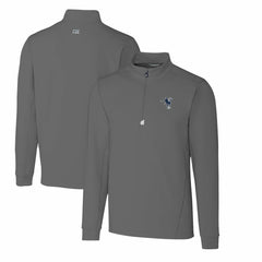 Indianapolis Colts Cutter & Buck Throwback Logo Traverse Stretch Quarter-Zip Big & Tall Pullover Top Steel | NFL