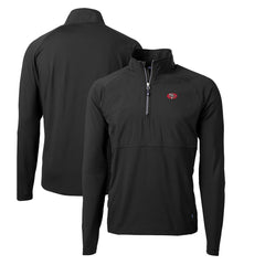 San Francisco 49ers Cutter & Buck Adapt Eco Knit Hybrid Recycled Quarter-Zip Throwback Pullover Top Black | NFL
