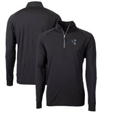 Indianapolis Colts Cutter & Buck Adapt Eco Knit Stretch Recycled Quarter-Zip Throwback Pullover Top Black | NFL