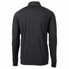 Green Bay Packers Cutter & Buck Adapt Eco Knit Stretch Recycled Quarter-Zip Throwback Pullover Top Black | NFL