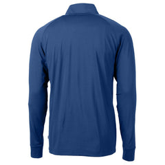 Seattle Seahawks Cutter & Buck Adapt Eco Knit Stretch Recycled Quarter-Zip Throwback Pullover Top Royal | NFL