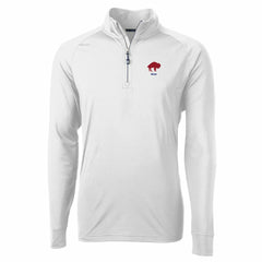 Buffalo Bills Cutter & Buck Adapt Eco Knit Stretch Recycled Quarter-Zip Throwback Pullover Top White | NFL