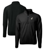 New Orleans Saints Cutter & Buck Throwback Eco Sherpa Fleece Quarter-Zip Pullover Jacket Black | NFL