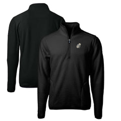 New Orleans Saints Cutter & Buck Throwback Eco Sherpa Fleece Quarter-Zip Pullover Jacket Black | NFL
