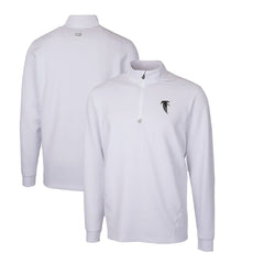 Atlanta Falcons Cutter & Buck Throwback Logo Traverse Stretch Quarter-Zip Pullover Top White | NFL