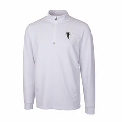Atlanta Falcons Cutter & Buck Throwback Logo Traverse Stretch Quarter-Zip Pullover Top White | NFL