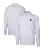 New England Patriots Cutter & Buck Throwback Logo Traverse Stretch Quarter-Zip Pullover Top White | NFL