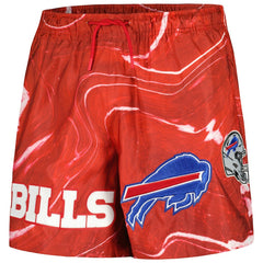 Buffalo Bills Pro Standard Allover Marble Print Shorts Red | NFL