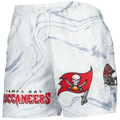 Tampa Bay Buccaneers Pro Standard Allover Marble Print Shorts White | NFL