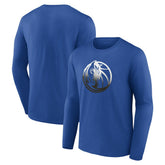 Dallas Mavericks Gradient Logo Long Sleeve T-Shirt Blue - NBA