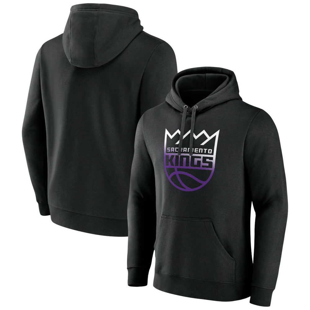 Sacramento Kings Gradient Logo Pullover Hoodie Black - NBA