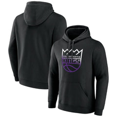 Sacramento Kings Gradient Logo Pullover Hoodie Black - NBA