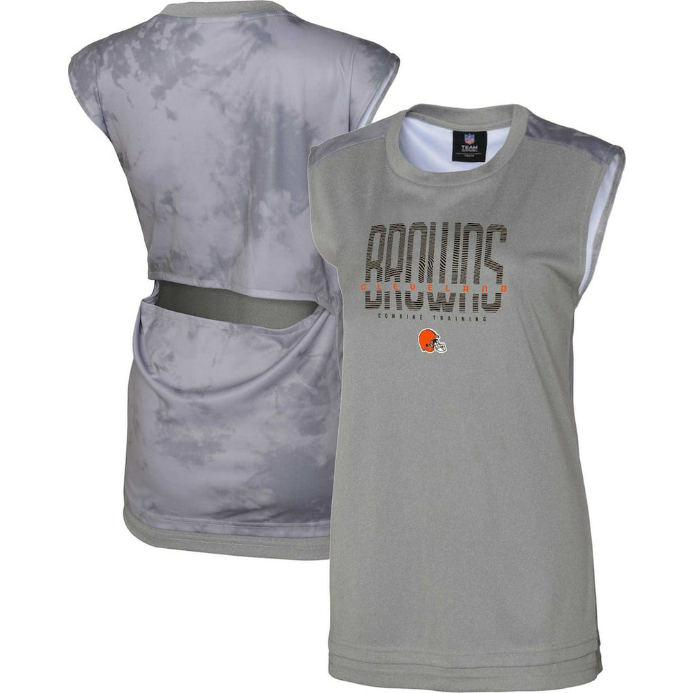 Cleveland Browns Women's No Sweat Tank Top Gray | NFL