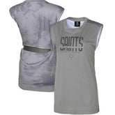 New Orleans Saints Women's No Sweat Tank Top Gray | NFL