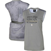 Pittsburgh Steelers Women's No Sweat Tank Top Gray | NFL