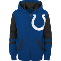 Indianapolis Colts Youth Colorblock Full-Zip Hoodie Royal | NFL
