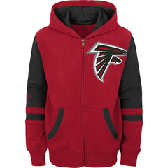 Atlanta Falcons Youth Colorblock Full-Zip Hoodie Red | NFL