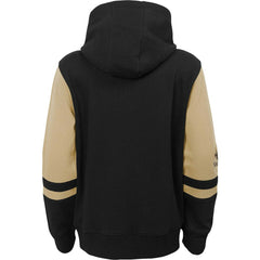 New Orleans Saints Youth Colorblock Full-Zip Hoodie Black | NFL