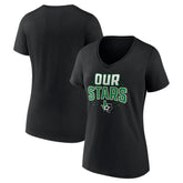 Dallas Stars Women's Proclamation V-Neck T-Shirt - Black - NHL