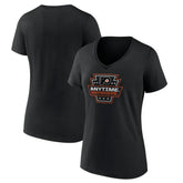 Philadelphia Flyers Women's Proclamation V-Neck T-Shirt - Black - NHL
