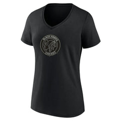 Chicago Blackhawks Women's Alternate Logo V-Neck T-Shirt - Black - NHL