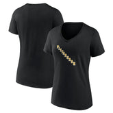 Pittsburgh Penguins Women's Alternate Logo V-Neck T-Shirt - Black - NHL