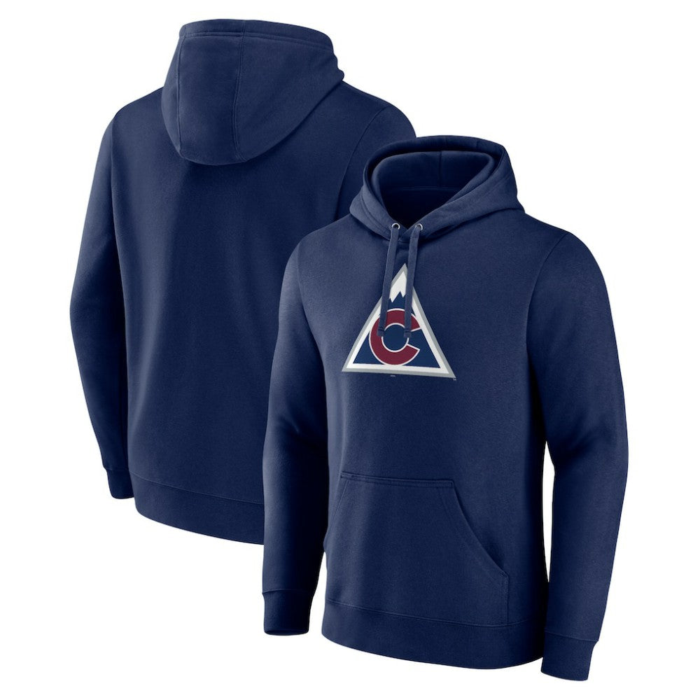 Colorado Avalanche Alternate Team Logo Pullover Hoodie - Navy - NHL