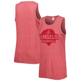 Los Angeles Angels Soft as a Grape Women's Tri-Blend Tank Top - MLB