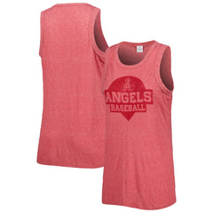 Los Angeles Angels Soft as a Grape Women's Tri-Blend Tank Top - MLB