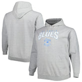 St. Louis Blues Fanatics Special Edition 2.0 Big & Tall Wordmark Pullover Hoodie - Heather Gray - NHL