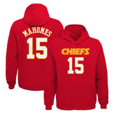 Patrick Mahomes Kansas City Chiefs Youth Mainliner Player Name & Number Pullover Hoodie Red | NFL