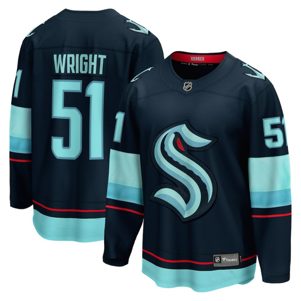 Shane Wright Seattle Kraken Fanatics Men's Home Breakaway Player Jersey - Deep Sea Blue - NHL