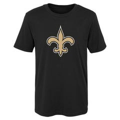 New Orleans Saints Preschool Primary Logo T-Shirt Black | NFL