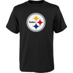 Pittsburgh Steelers Outerstuff Youth Primary Logo T-Shirt Black | NFL