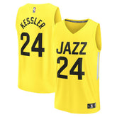 Walker Kessler Utah Jazz Fast Break Replica Player Jersey Icon Edition Yellow - NBA