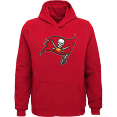 Tampa Bay Buccaneers Youth Team Logo Pullover Hoodie Red | NFL