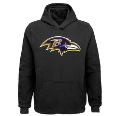 Baltimore Ravens Youth Team Logo Pullover Hoodie Black | NFL
