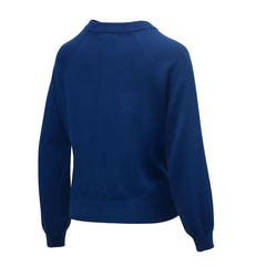 Dallas Cowboys Lauren James Women's Wordmark Star Raglan Pullover Sweater Navy | NFL