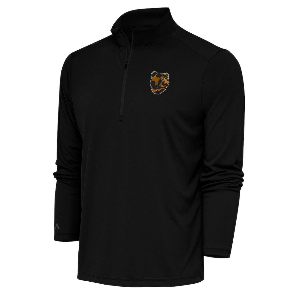 Boston Bruins Antigua Special Edition 2.0 Tribute Quarter-Zip Pullover Top - Black - NHL