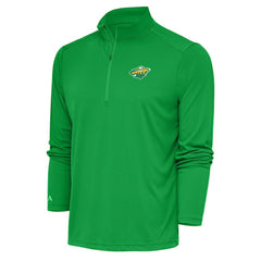 Minnesota Wild Antigua Special Edition 2.0 Tribute Quarter-Zip Pullover Top - Green - NHL