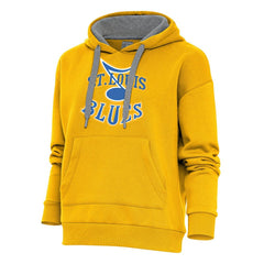 St. Louis Blues Antigua Women's Special Edition 2.0 Victory Pullover Hoodie - Gold - NHL