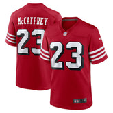 Christian McCaffrey San Francisco 49ers Alternate Game Player Jersey Scarlet | Nike for Sale