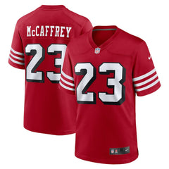 Christian McCaffrey San Francisco 49ers Alternate Game Player Jersey Scarlet | Nike for Sale
